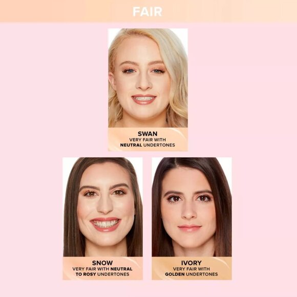 TOO FACED Born This Way Flawless Coverage Natural Finish* Foundation ~ Ivory NIB - Picture 6 of 15